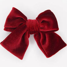 Load image into Gallery viewer, Three Hearts: Duo Velvet Christmas bows
