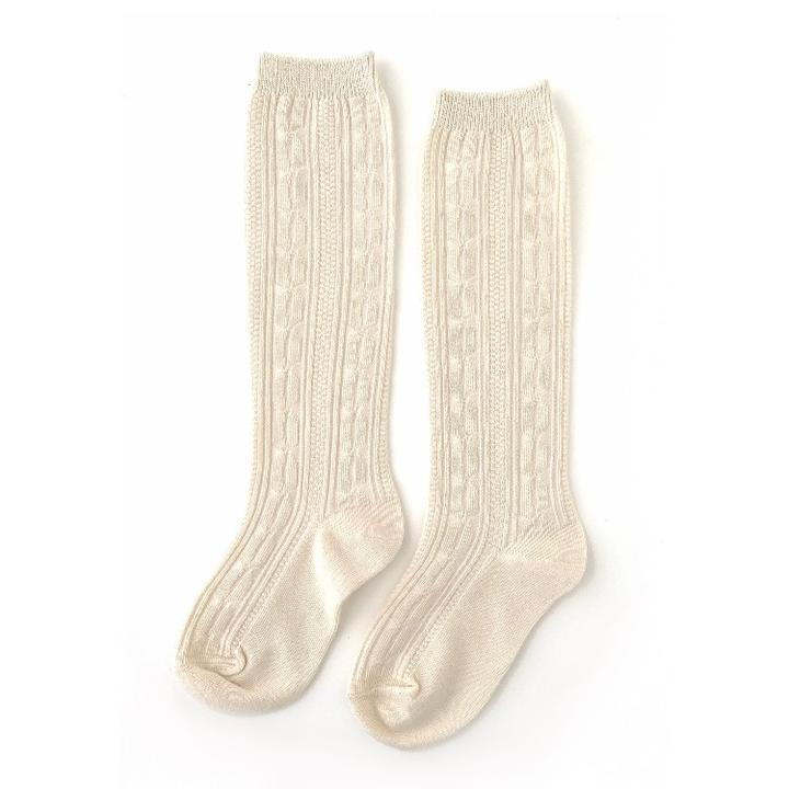 Little Stocking Co. Cable Knit Knee Highs